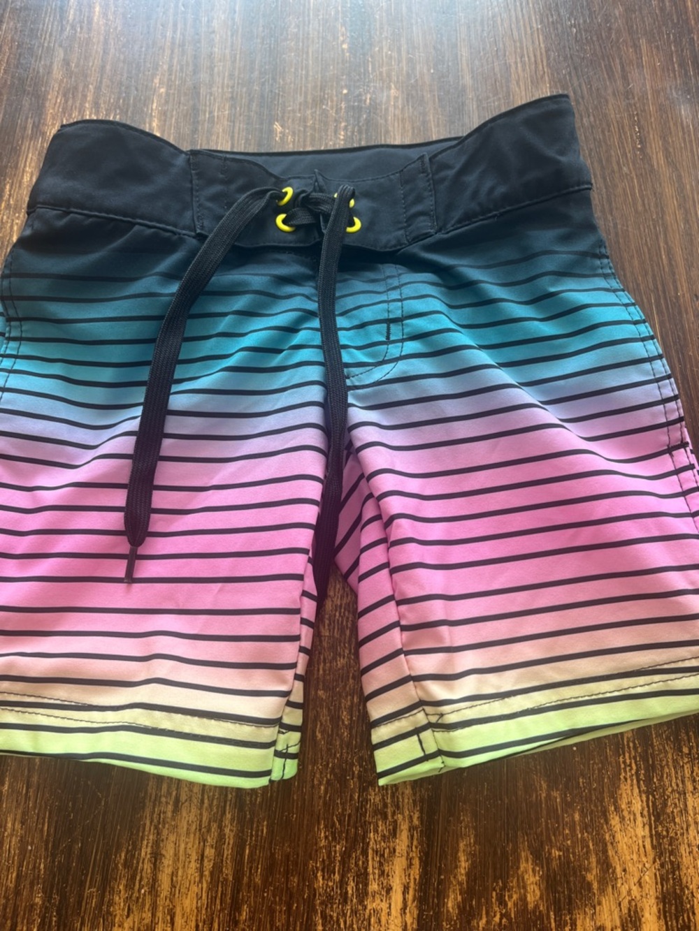 art class black and white swim trunks